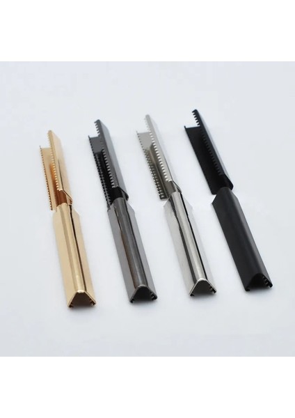 Gümüş Tarzı 10 mm mm Metal Kayış Kuyruk Klipsi Toka Jartiyer Kemer Kuyruk Klipsi Cüzdan Deri Stoper Toka Kordon Sonu Dıy Aksesuar (Yurt Dışından)