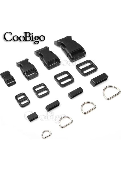 Triglides 25 mm Stili Hızlı Yan Serbest Bırakma Tokası D Halka Tri-Glides Köpek Yaka Kemer Çantası Sırt Çantası Donanımı Için Kaydırıcı Kapatma (Yurt Dışından) fiyatları