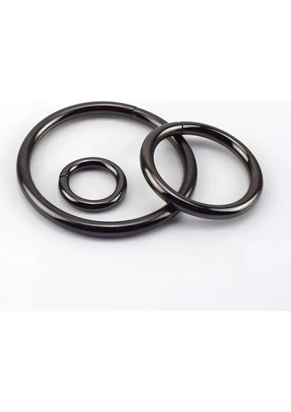 Silahsiyah Stil 25MM-20 Adet Meetee Metal O Şekli Halka Toka Daire Bağlantı Kancası Dıy Çanta Askı Kemer Köpek Yaka Parçaları Aksesuar (Yurt Dışından)