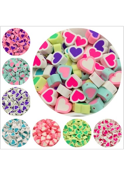 No.7 Tarzı Lot Ixed Renkler Aşk Şekli Kil Spacer Boncuk Takı Yapımı Için Polimer Kil Boncuk Dıy El Yapımı Aksesuarlar (Yurt Dışından) fiyatları