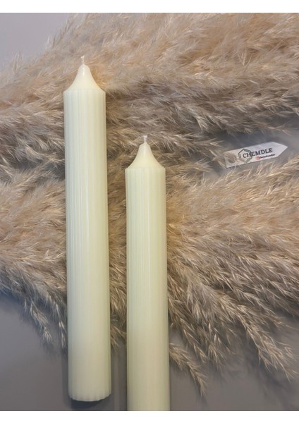Chemdle Ikili Uzun Dekoratif Şeritli Mum fiyatları