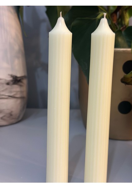 Chemdle Ikili Uzun Dekoratif Şeritli Mum modelleri