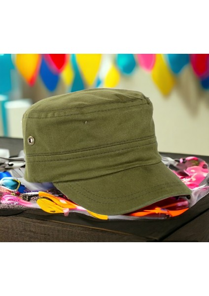 %100 Keten Mevsimlik Ünisex Castro Şapka Kep Kasket