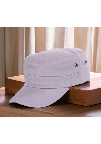 %100 Keten Mevsimlik Ünisex Castro Şapka Kep Kasket