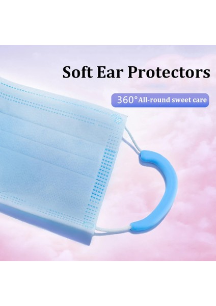 D Stili Elastik Yumuşak Silikon Maske Earmuffs Anti-Slip Anti-Pain Earloop Maske Için Rahat Kulak Koruma Kancası Görünmez Kulak (Yurt Dışından) indirimleri