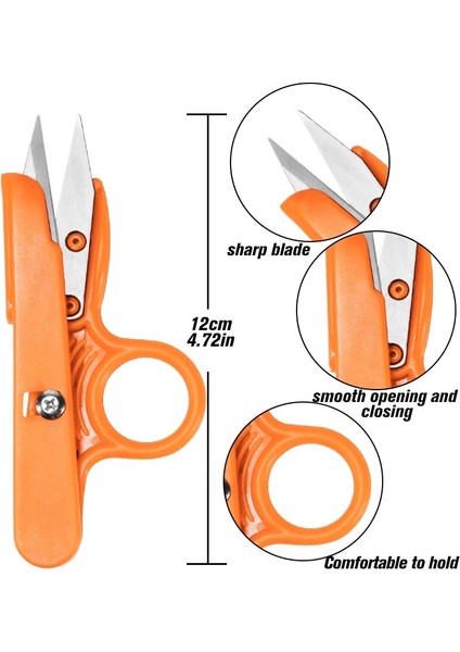 Turuncu Tarzı Kaobuy Retro Yarors Set Nefis Vintage Veya Nakış Terzi Veya Dikiş Malzemeleri U-Şekilli Plastik Saplı (Yurt Dışından) modelleri