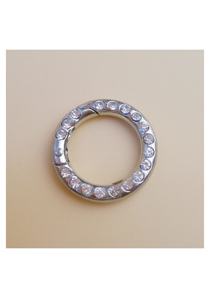 B Tarzı Kimlik 17MM mm Bahar Kapısı D O Rhinestones ile Yüzükler Açılabilir Anahtarlık Çanta Kolye Parçası Karabina Toka Dıy Aksesuarları (Yurt Dışından)