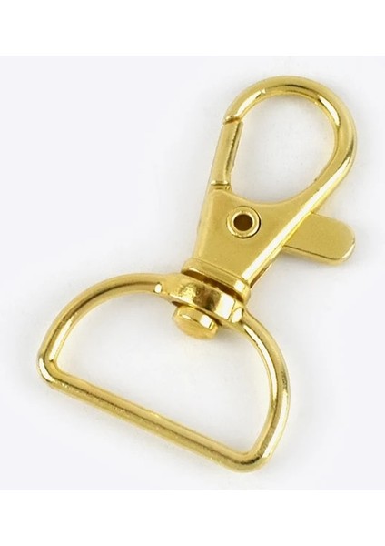 Altın Tarzı 20 mm Metal Istakoz Klipsler Klipsli Kanca Döner Tetik Çanta Tokaları Dıy Kayış Dokuma Asmak Toka Anahtarlık Kancaları (Yurt Dışından)
