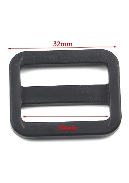 25MM Toka Stilini Ayarlayın Ack Plasticmetal Slider Ayarlanabilir D Halkaları Paracord Ayakkabı Çantaları Dıy Aksesuar Için Serbest Bırakma Tokaları (Yurt Dışından)