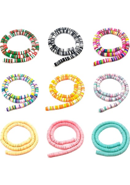 Renk 12 Tarzı 6mm Lot Düz Yuvarlak Polimer Kil Boncuk Disk Gevşek Spacer El Yapımı Boho Dilim Boncuk Dıy Takı Yapımı Için Bilezikler (Yurt Dışından) fiyatları