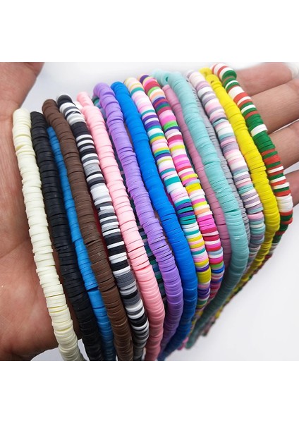 Renk 12 Tarzı 6mm Lot Düz Yuvarlak Polimer Kil Boncuk Disk Gevşek Spacer El Yapımı Boho Dilim Boncuk Dıy Takı Yapımı Için Bilezikler (Yurt Dışından) fırsatları