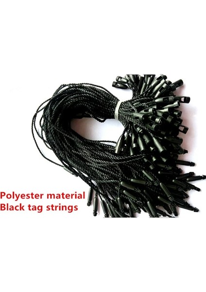 Sarı Polyester Tarzı Lot, Es Beyazbeigesiyah Etiket Asmak Halat Polyester Dize Geçmeli Kilit Pin Döngü Kravat Bağlantı Elemanları (Yurt Dışından)