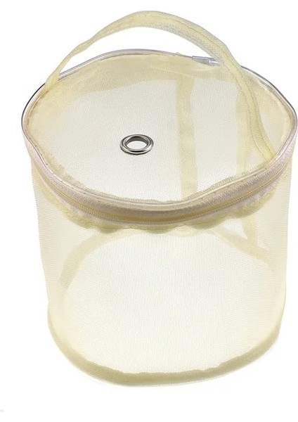 Küçük Bej Tarzı Koknıt Örgü Ipliği Yuvarlak Tığ Çanta Craft Naylon Iplik Durumda Organizatör Saklama Sepetleri Seyahat Dikiş Araçları Dikiş Aksesuarları (Yurt Dışından)