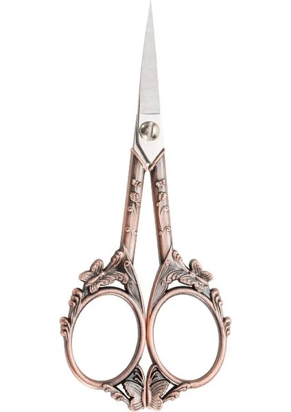 Bronz Tarzı Paslanmaz Çelik Vintage Ors Kelebek Çiçek Dikiş Retro Nakış Ors Kısa Kumaş Kesici Iplik Makası (Yurt Dışından) fırsatları