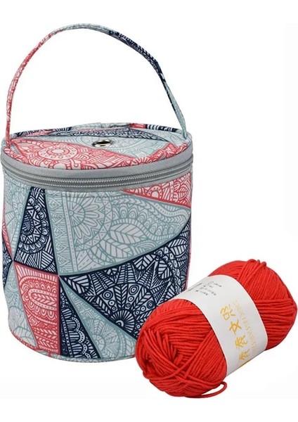 C Stili Ev Iplik Saklama Çantası Iplik Varil Çanta Iplik Tığ Çanta Örgü Oya Aracı (Yurt Dışından)