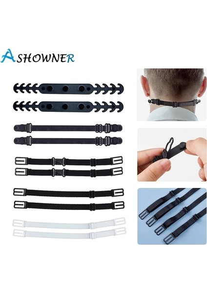 B Beyaz Stil Ayarlanabilir Maske Uzatma Maskesi Kayışı Kaymaz Kulak Sapları Halat Salvaorejas Mascarillas Maskesi Elastik Kulak Koruyucu Klip Kanca Toka (Yurt Dışından) fırsatları