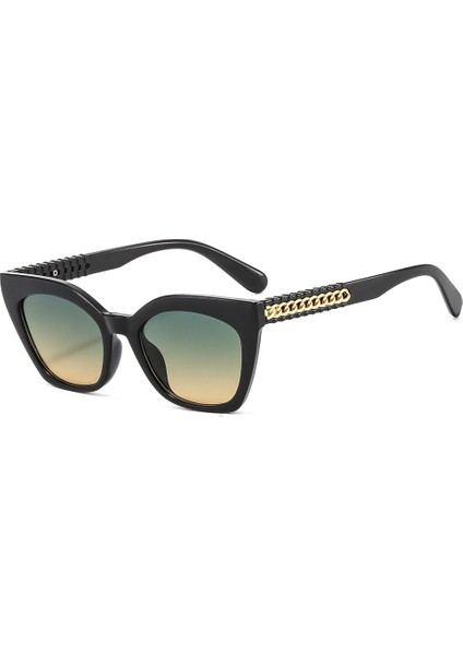 Wekity Yuvarlak Polarize Güneş Gözlüğü Kadın Erkek Vintage Trendy Stil Renkli Lens UV400 (Yurt Dışından)