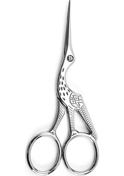 Gümüş Büyük Stil 1 Adetlot Dayanıklı Paslanmaz Çelik Vintage Klasik Nakış Ors Nail Art Leylek Vinç Kuş Ors Kesiciler Şekillendirici Araçları (Yurt Dışından)