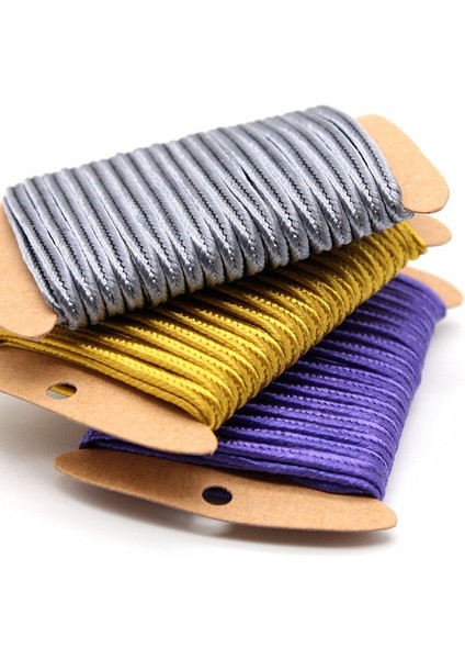 Özgeçmiş Stili 5yardsroll 3*1mm Çok Renkli Isteğe Bağlı Pamuk Kauçuk Halat Naylon Cordsstring Çin Düğüm Kordon Dıy Bilezik Takı Bulguları (Yurt Dışından)