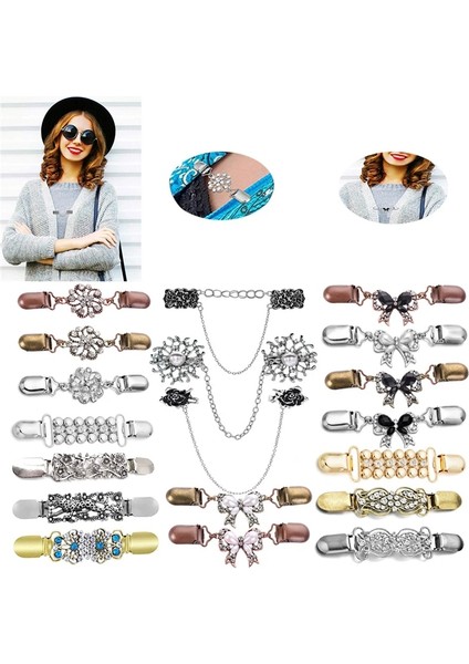 No.10 Tarzı 1 Adet Hırka Broş Kazak Şal Klipler Kadın Inci Rhinestone Charm Broolip Yaka Pelerin Pelerin Tokalar Raptiye Toka (Yurt Dışından) modelleri