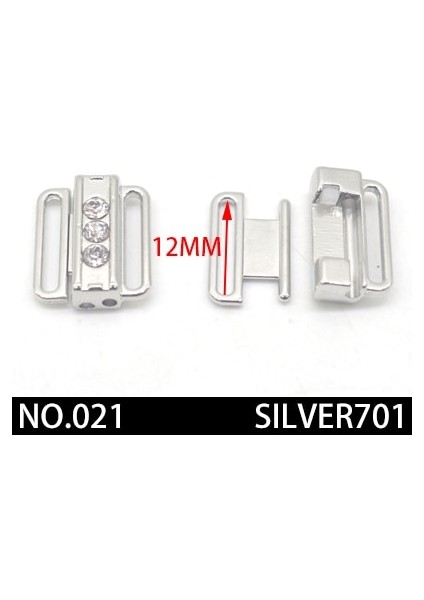 021 12MM GÜMÜŞ701 Stili 2pcslot Gümüş Altın Dikdörtgen Bant Kapatma Kancası ve Toka Taklidi Sutyen Tokası Bel Uzatıcılar Giysi Üzerinde Dikiş Sutyen Klip Kanca (Yurt Dışından)