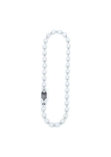 Beyaz Tokalar Tarzı 2.4MMX12CM Yuvarlak Top Boncuk Zincirler Hazırlama Giysisibebeklerçantalaretiket Askı Etiketleri Zincir Tokaları Anahtarlık Konnektör Dıy Takı Bulguları (Yurt Dışından)