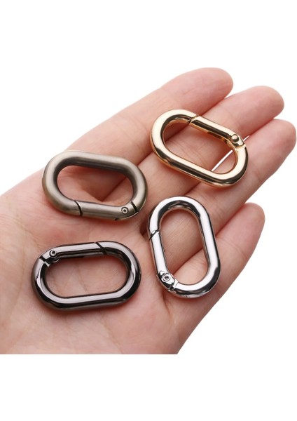 Gümüş 2 Adet Tarzı Halka Tokalar Çanta Kemer Tokaları El Çantaları Klipsler Dış Mekan Karabina Geçmeli Şişe Kancaları Kamp Yürüyüşü Alaşım Kancalar Aksesuarlar (Yurt Dışından) modelleri