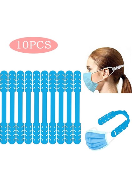 Mavi B Stili Maske Uzatma Kancası Sujeta Mascarillas Ayarlanabilir Kaymaz Maske Kulak Sapları Guarda Mascarilla Mascarillas Maske Tutucu (Yurt Dışından)