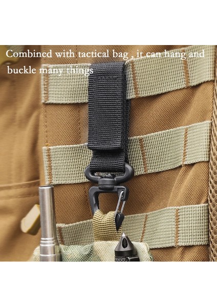 Ordu Yeşili Tarzı Açık Kamp Yürüyüş Molle Taktik Naylon Şerit Sırt Çantası Anahtarlık Üçgen Sırt Çantası Bel Çantası Bağlantı Elemanı Kanca Toka Edc Dişli (Yurt Dışından) modelleri
