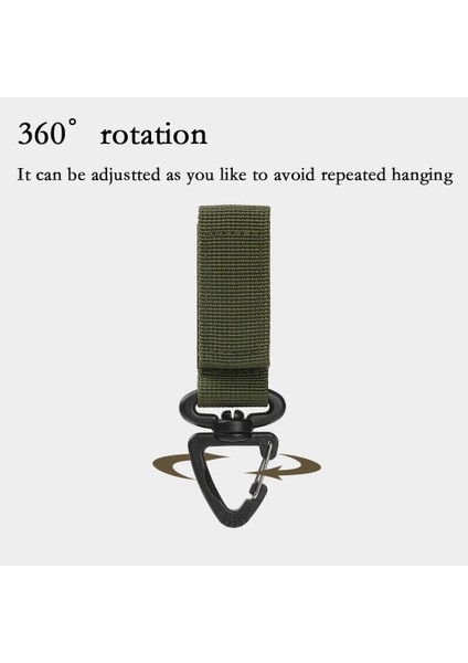 Ordu Yeşili Tarzı Açık Kamp Yürüyüş Molle Taktik Naylon Şerit Sırt Çantası Anahtarlık Üçgen Sırt Çantası Bel Çantası Bağlantı Elemanı Kanca Toka Edc Dişli (Yurt Dışından) indirimleri