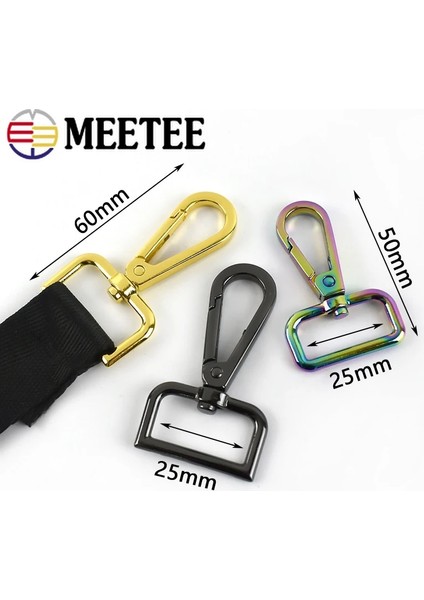 Gümüş Tarzı 10 Parça Pc Meetee Çanta Kemer Kayışı Tokaları Metal Karabina Klipsler Istakoz Köpek Tasması Anahtar Döner Alkış Kanca Dıy Aksesuarları (Yurt Dışından) fırsatları