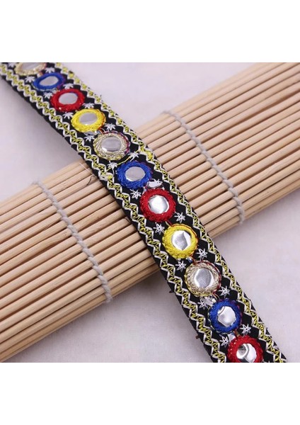 Lazer Parlak Stil 1 Yard Vintage Etnik Nakış Dantel Şerit Püskül Fringe Trim Metal Charms Dıy Dikiş Konfeksiyon Ayakkabı Çanta Malzemeleri Aksesuar (Yurt Dışından)