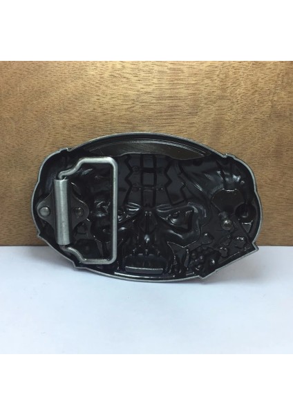FP-03037-1 Stili Buckleclub Retro Çinko Alaşımı Koyun Kafası Kafatası Kovboy Kotu Hediye Kemer Tokası Fp Pewter Fınısh 4cm Genişlik Döngü (Yurt Dışından)