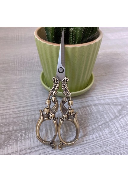 N0.1 Yeşil Bronz Stili Yeni Paslanmaz Çelik Vintage Veyas Dikiş Kumaş Nakış Oya Kesme Retro Kanaviçe Işi Kuyruk Ipliği Araçları (Yurt Dışından)