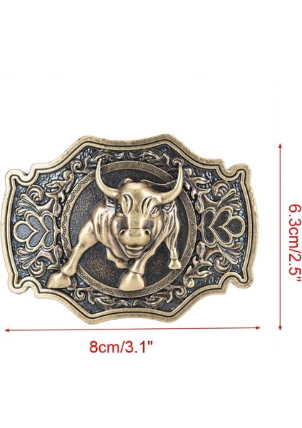 O Tarzı Erkek Kemer Tokası Kemer Tokası Erkekler Için Marangoz Mekanik Kovboy ve Kovboy Kız Metal Aracı Batı Tokaları (Yurt Dışından)