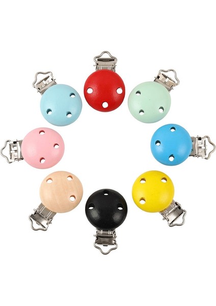 Siyah Stil 5 Adet Metal Ahşap Bebek Çocuk Emzik Klip Bebek Damla Önlemek Meme Tokaları Aksesuarları Dıy Dikiş Emzik Zinciri Sahipleri (Yurt Dışından) fiyatları