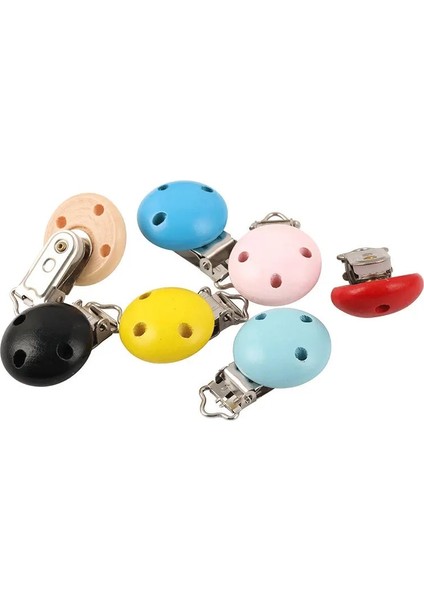 Siyah Stil 5 Adet Metal Ahşap Bebek Çocuk Emzik Klip Bebek Damla Önlemek Meme Tokaları Aksesuarları Dıy Dikiş Emzik Zinciri Sahipleri (Yurt Dışından) indirimleri