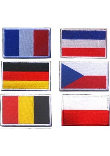 Rusya Bayrağı Stili Nakış Yamaları Rozetleri Slovakya Romanya Isviçre Ispanya Fransa Belçika Yunanistan Hollanda Polonya Vatikan Macaristan Bayrağı Yama (Yurt Dışından) indirimleri