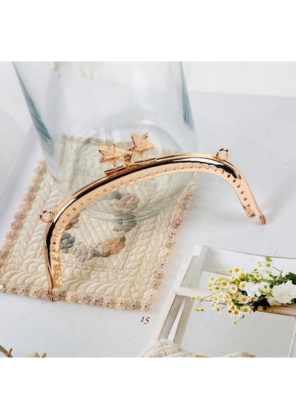 No.2 Tarzı 1 Adet Metal Alaşım Öpücük Toka Kilit Çerçevesi Değiştirme Için El Yapımı Bozuk Para Cüzdanı Metal Çerçeve Kolu Çanta Dıy Aksesuarları Için 12.5*5.5 cm (Yurt Dışından)