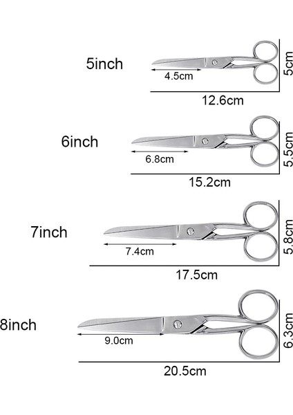 7 Inç Tarzı Lmdz Profesyonel Çapraz Dikişçelik Veya Kumaş Kesici Zanaat Terzi Veya Nakış Dikiş Veya Aracı Için (Yurt Dışından) modelleri