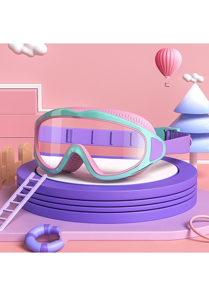 Çocuk Yüzme Gözlüğü, Buğu Önleyici ve Uv Korumalı Yüzme Maskesi (YJ9901) (Yurt Dışından)
