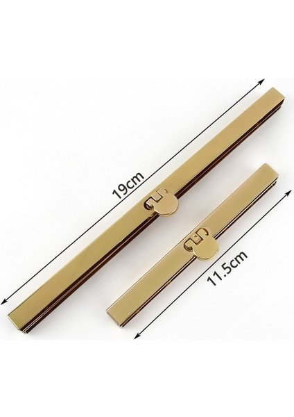 Altın Tarzı 19CM 5 Adet Meetee cm Çanta Cüzdan Çerçeve Kolu Metal Çubuk Kenar Şerit Toka Çanta Yapımı Için Yedek Dikiş Aksesuarları (Yurt Dışından)