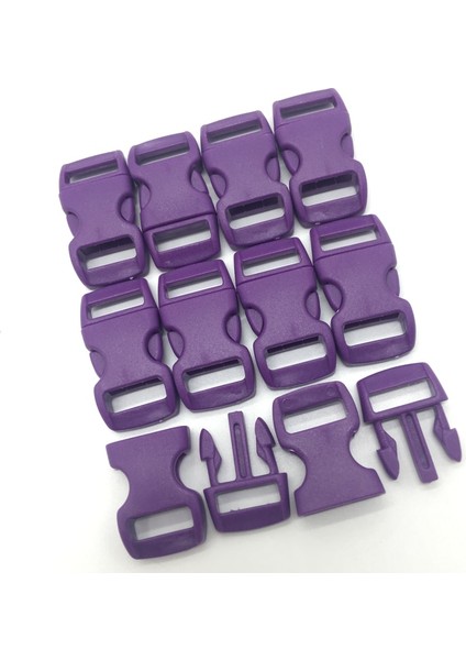 Mor Tarzı De Release Toka Kavisli Paraşüt Aracord Bilezik Dıy Köpek Yaka Kayışı Dokuma Açık Kamp (Yurt Dışından)