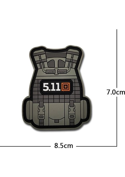 C15-12 Stili 3D Taktik Yelek Nakış 511BADGE Ordu Pvc Velcro Yamalar Askeri Kol Bandı Su Geçirmez Sırt Çantası Sticker Giyim Çanta Aplike (Yurt Dışından) fiyatları