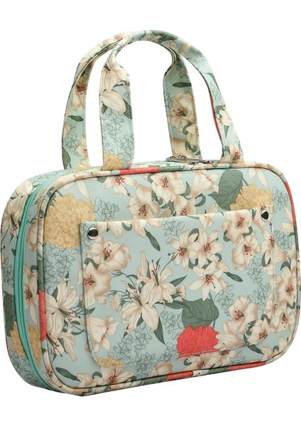 Yeşil Stil Örgü Bez Çanta Iplik Saklama Çantası Iplik Yün Iplik Tığ Kancaları Örgü Iğnesi ve Dikiş Aksesuarları Yeşil Çiçek Rengi (Yurt Dışından)