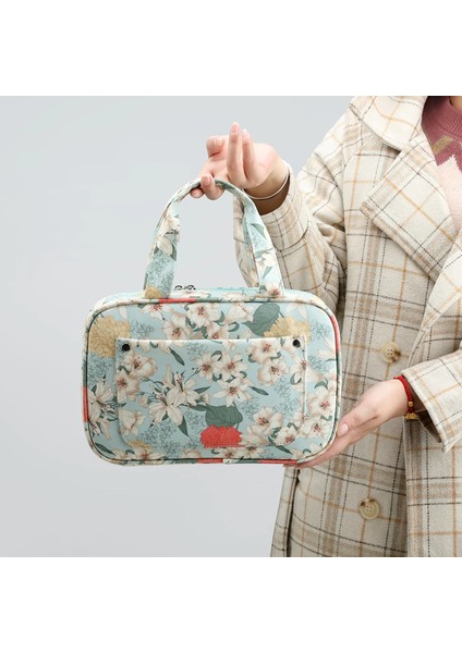 Yeşil Stil Örgü Bez Çanta Iplik Saklama Çantası Iplik Yün Iplik Tığ Kancaları Örgü Iğnesi ve Dikiş Aksesuarları Yeşil Çiçek Rengi (Yurt Dışından) modelleri