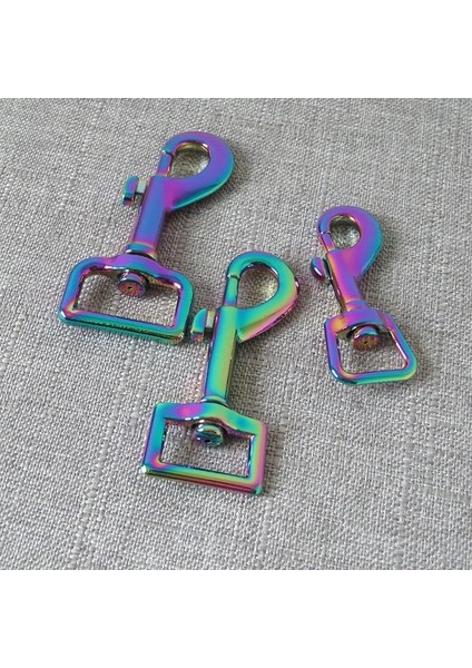 Gökkuşağı Stili Iç Genişlik 20MM Etal Karabina Kayışı Emniyet Kemeri Tokası Dıy Çanta Pet Köpek Tasma Istakoz Klip Kanca Dikiş Aksesuarı Yapış Toka (Yurt Dışından) modelleri