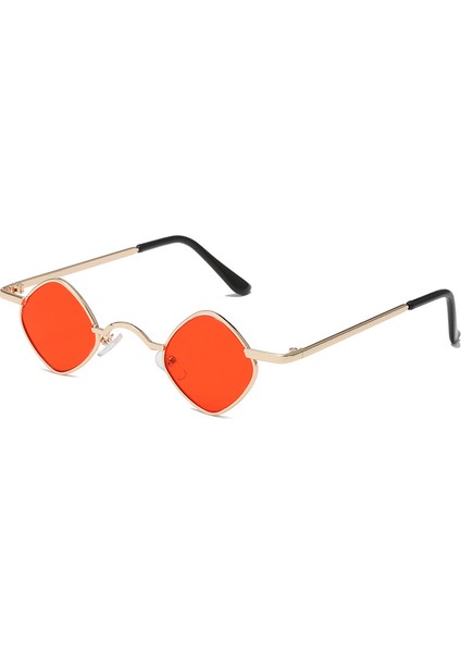 Hipster Eşkenar Dörtgen Kadın Erkek Güneş Gözlüğü Narin Metal Çerçeve (Yurt Dışından)