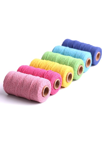 No.14 Tarzı 110 Yards 2mm Dıy Makrome Iplik Kordonlar Dekoratif Çözgü Pamuk Örgü El Sanatları Parti Düğün Için Iplik Dıy Kordon Dekorasyon Aksesuarı (Yurt Dışından) fiyatları