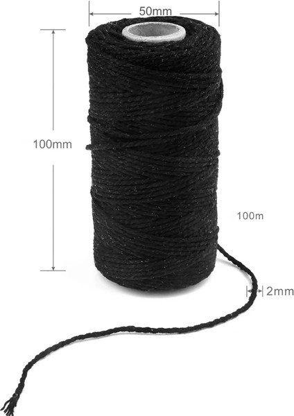 No.14 Tarzı 110 Yards 2mm Dıy Makrome Iplik Kordonlar Dekoratif Çözgü Pamuk Örgü El Sanatları Parti Düğün Için Iplik Dıy Kordon Dekorasyon Aksesuarı (Yurt Dışından) indirimleri